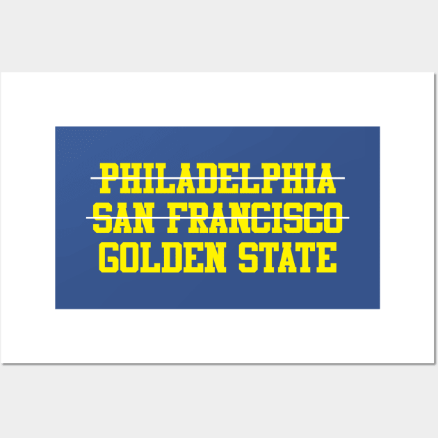 Philadelphia San Francisco Golden State Basketball Wall Art by GloopTrekker